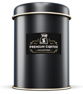 ダートコーヒー!Premium Coffee ブラジル・プルーマウンテンブレンドコーヒー豆(缶ケース)。ダートコーヒー株式会社